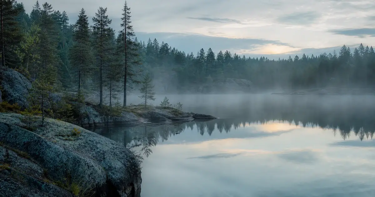 The northern landscape of Karelia
